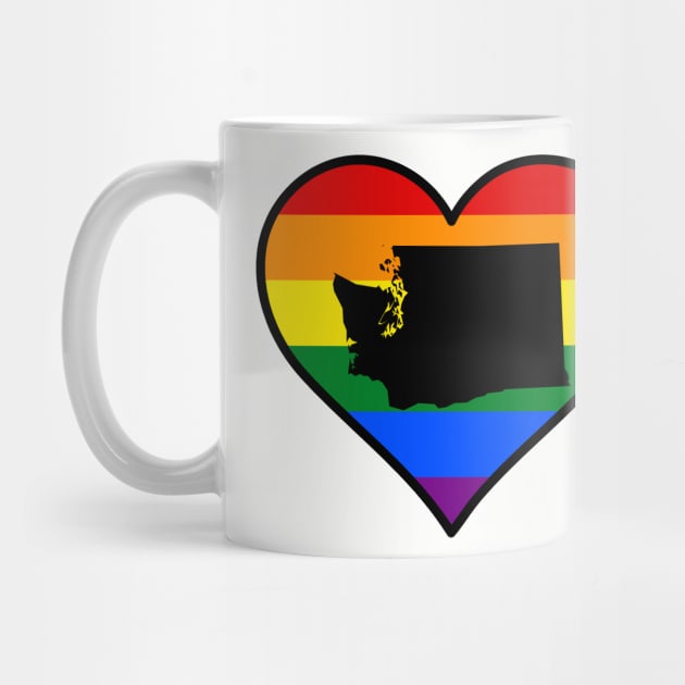 Washington Gay Pride Heart by fearcity